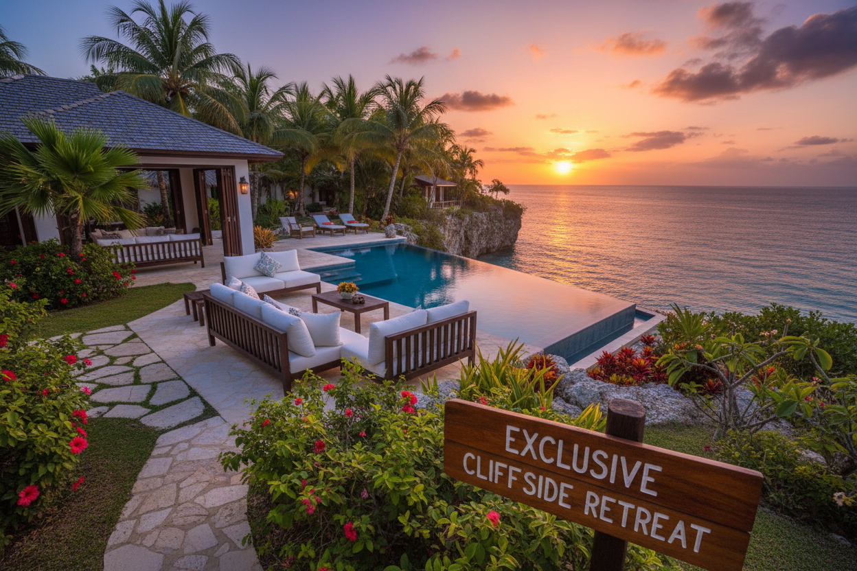 Private Cliffside Villa Negril Jamaica